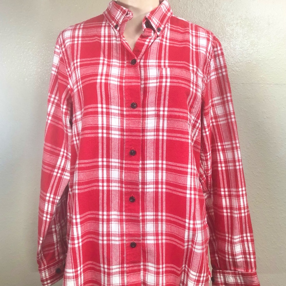 LL Bean Women’s Plaid Flannel Shirt